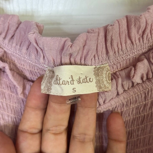 Altar'd State Light Pink Ruffled Garment - Picture 2 of 8